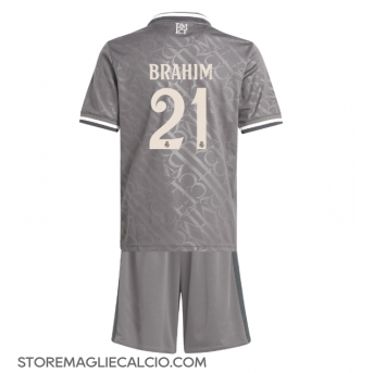Real Madrid Brahim Diaz #21 Maglia Gara Terza Repliche 2024-25 Bambino